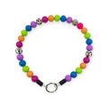 Rainbow Leopard Beaded Collar - 19"