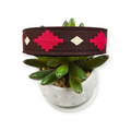Tribal Brown Dog collar (Medium, 1" wide)