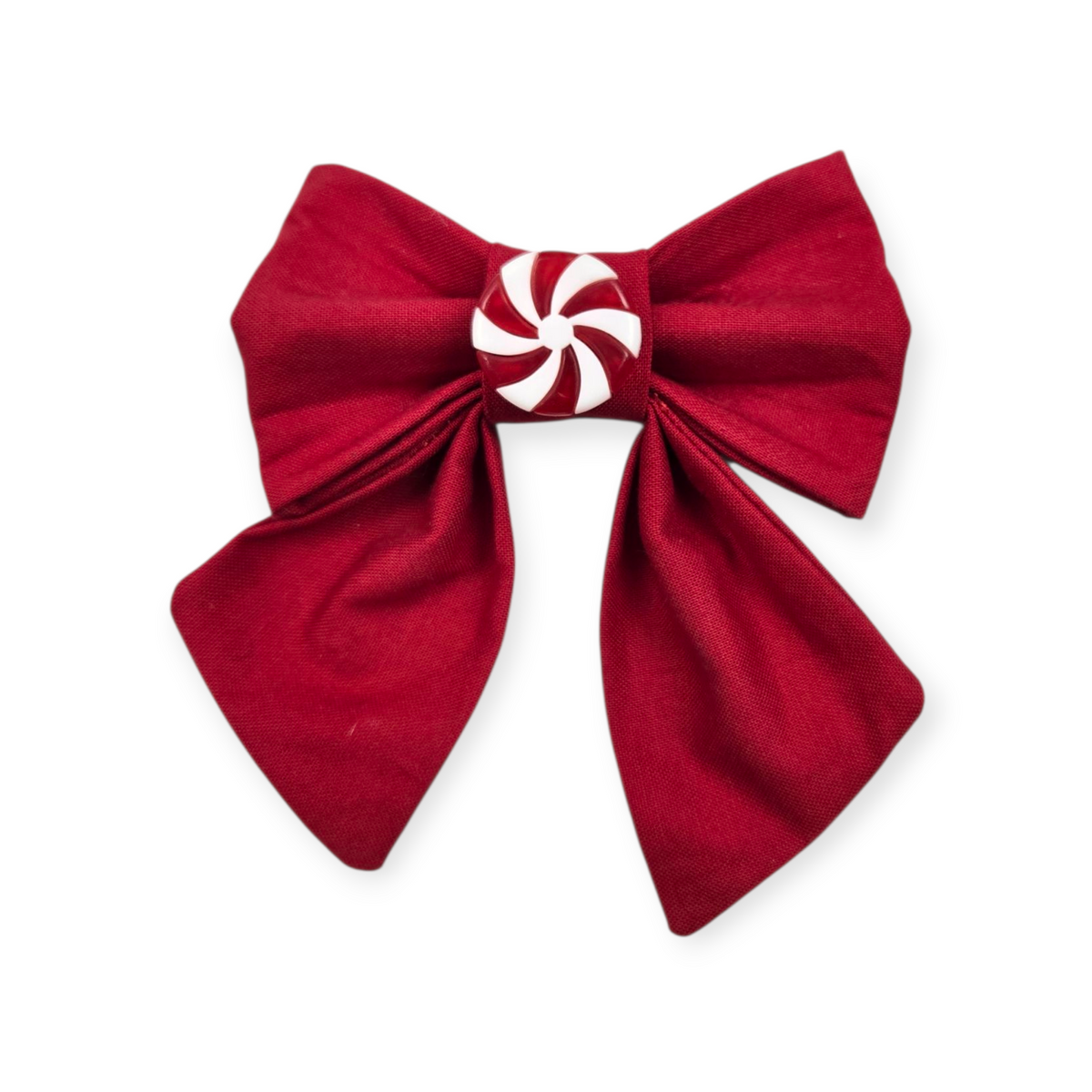 Peppermint Candy Sailor Bow - 4"