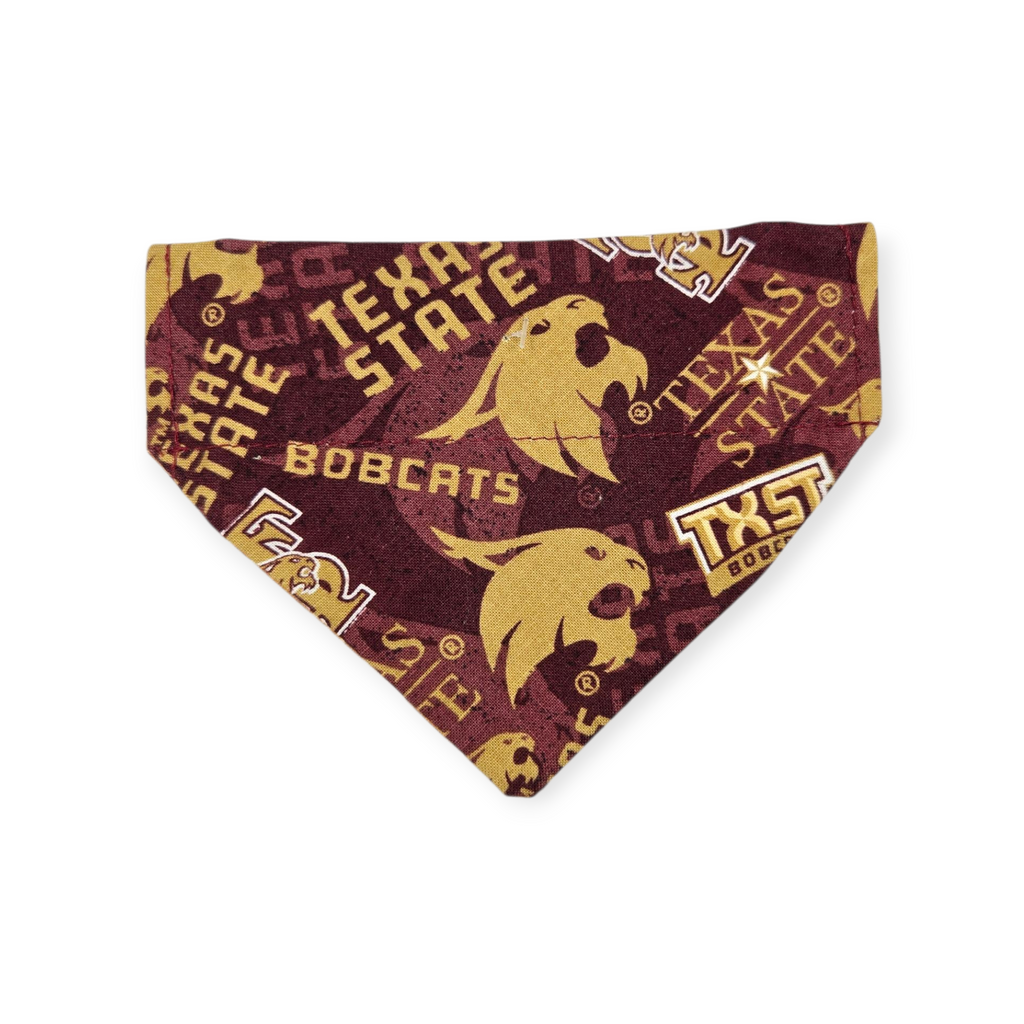 Bobcats /Mustard Mudcloth Reversible Slide-on Bandana (X-Small)