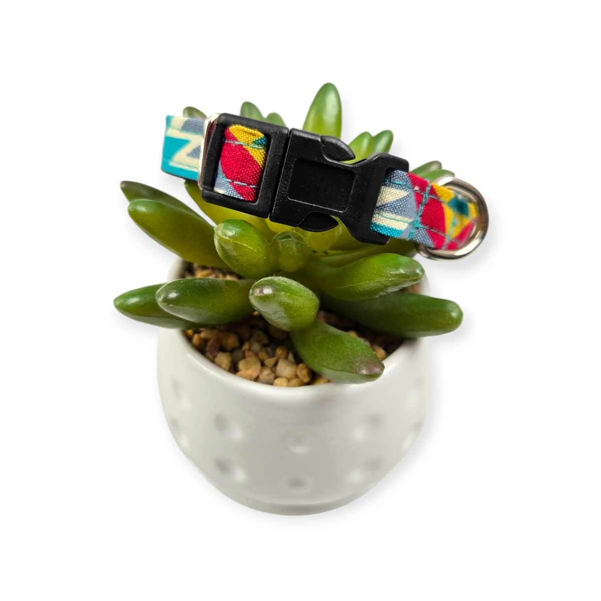 Tribal Teal Dog collar (X-Small)