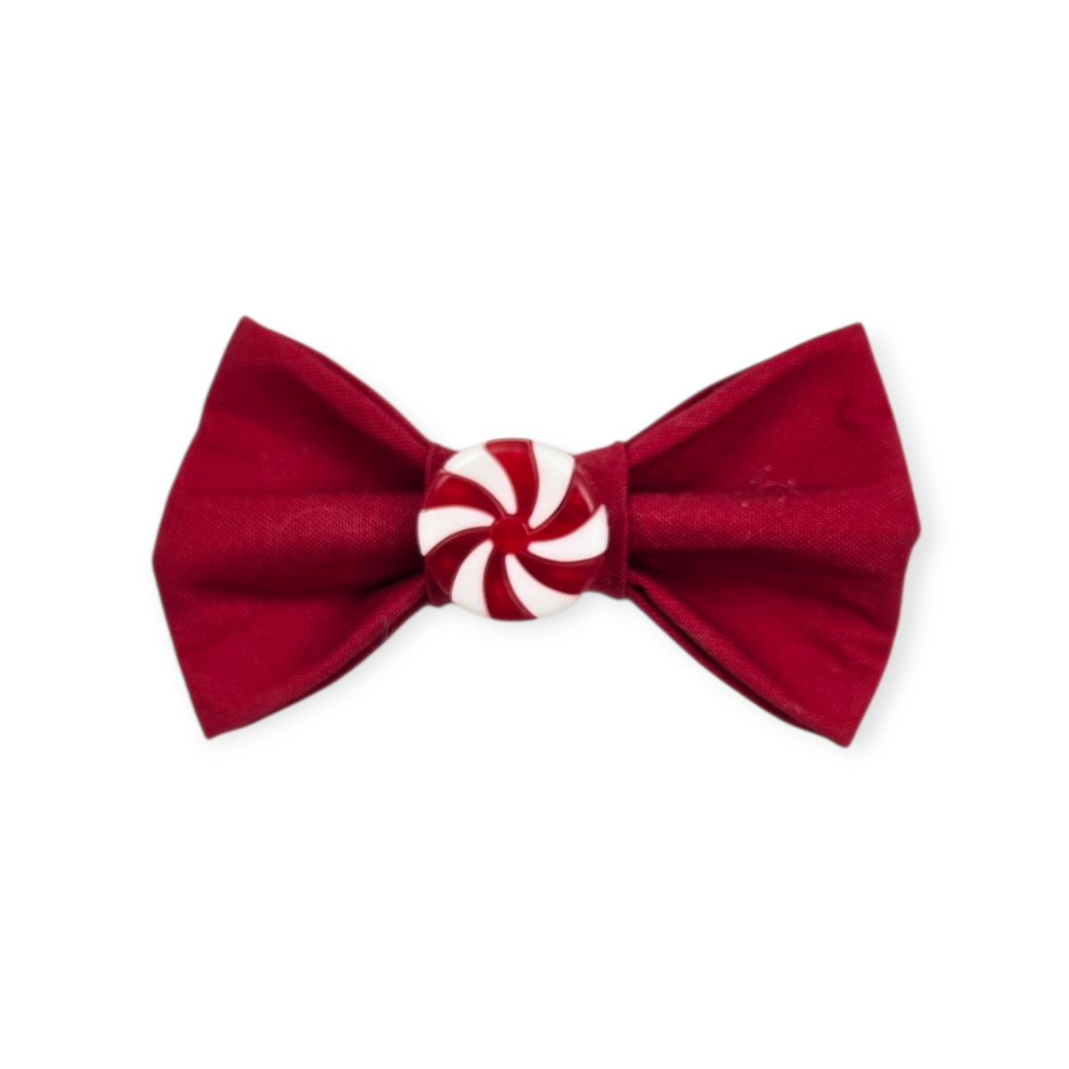 Peppermint Candy On Red Bowtie - 4"