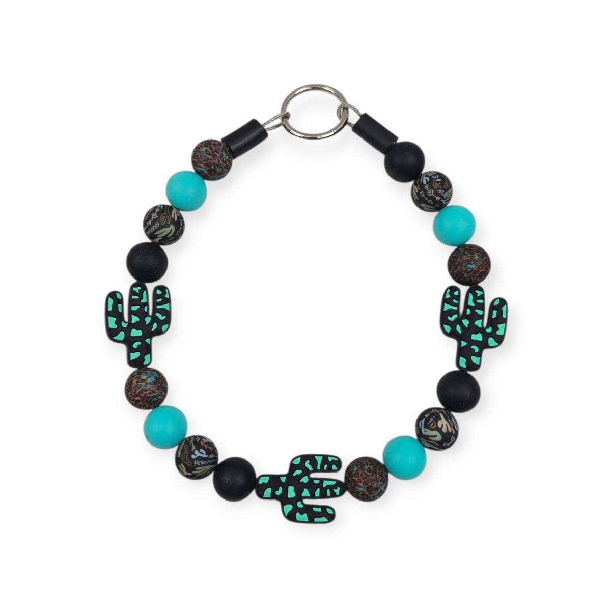 Southwestern Saguaro Beaded Collar - 15"