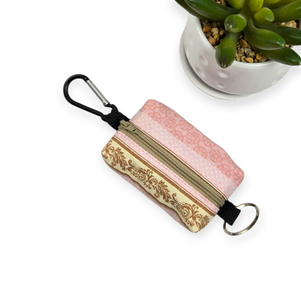 Dog Waste Bag Dispenser - Pink Filigree