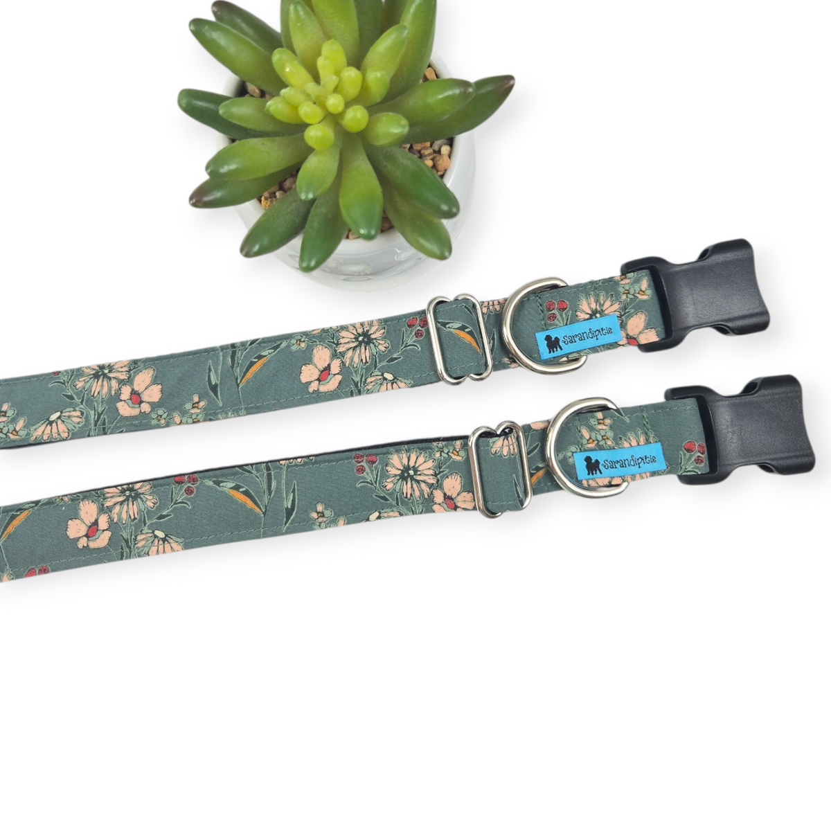 Pale Inflorescence Dog Collar (Medium, 1" wide)