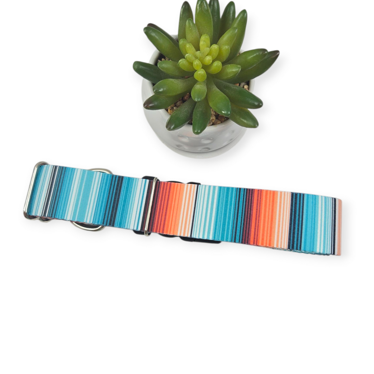 Sedona Stripes Dog Collar (Large, 1.5" wide)