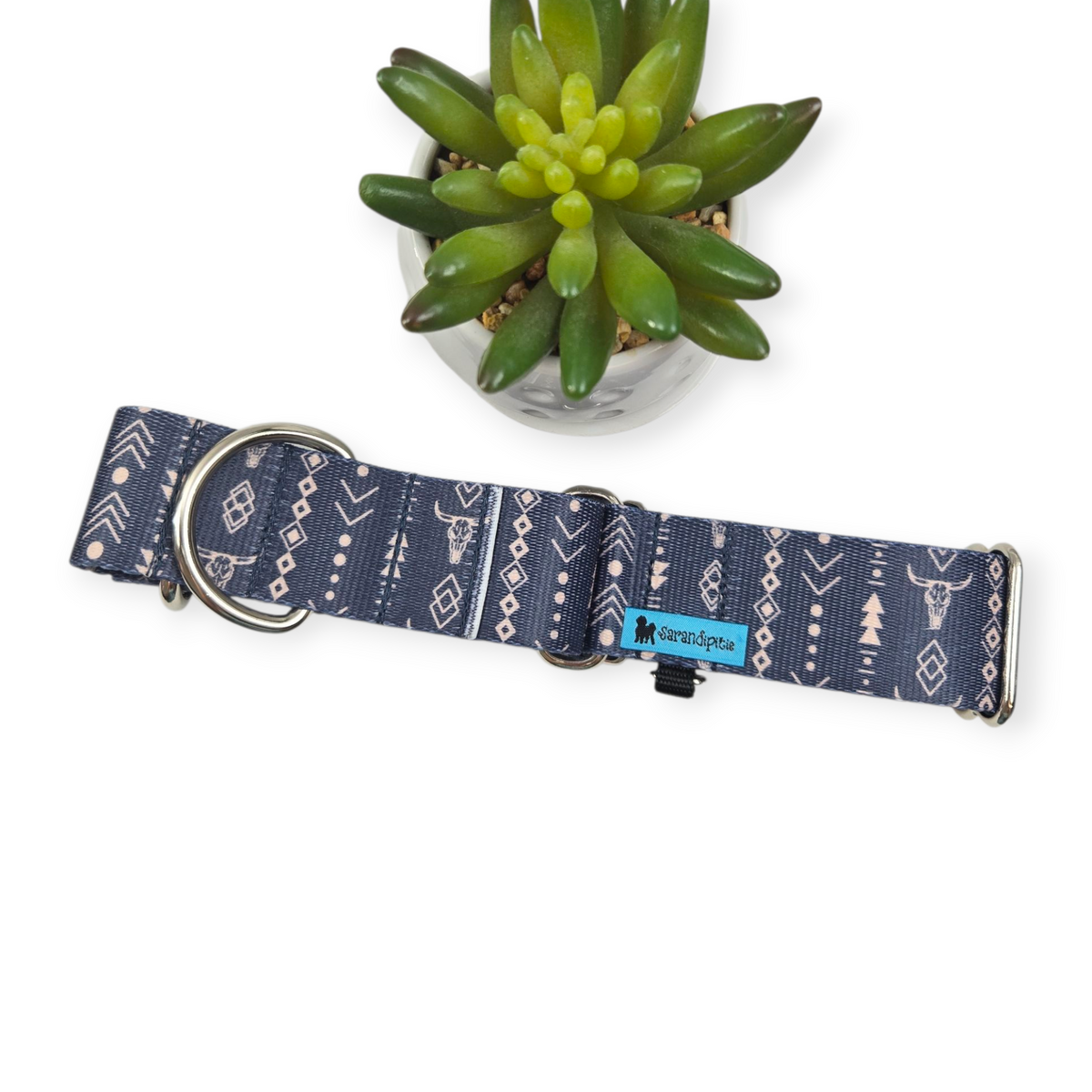 Copper Mesa Martingale Dog Collar (Large, 1.5" wide)