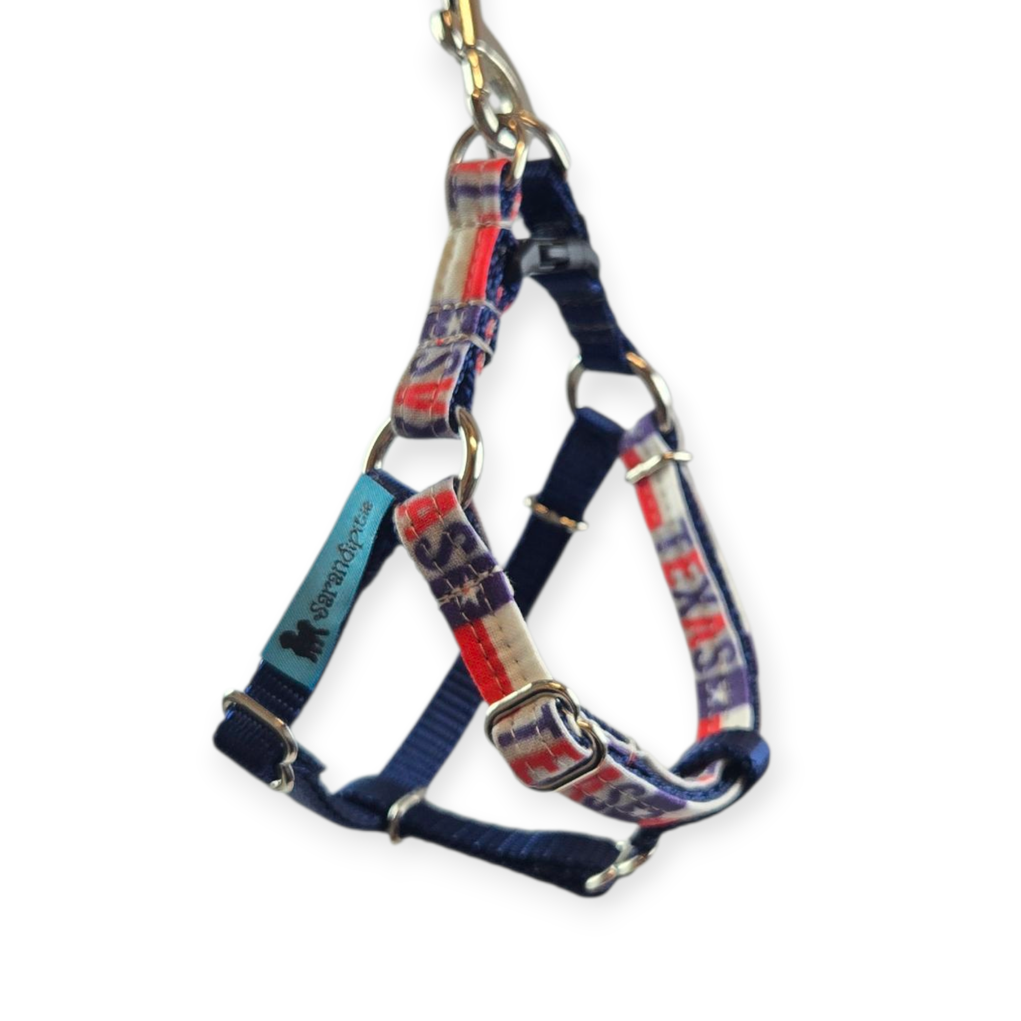 Texas Flag/Navy Blue Step-In Harness (XX-Small)