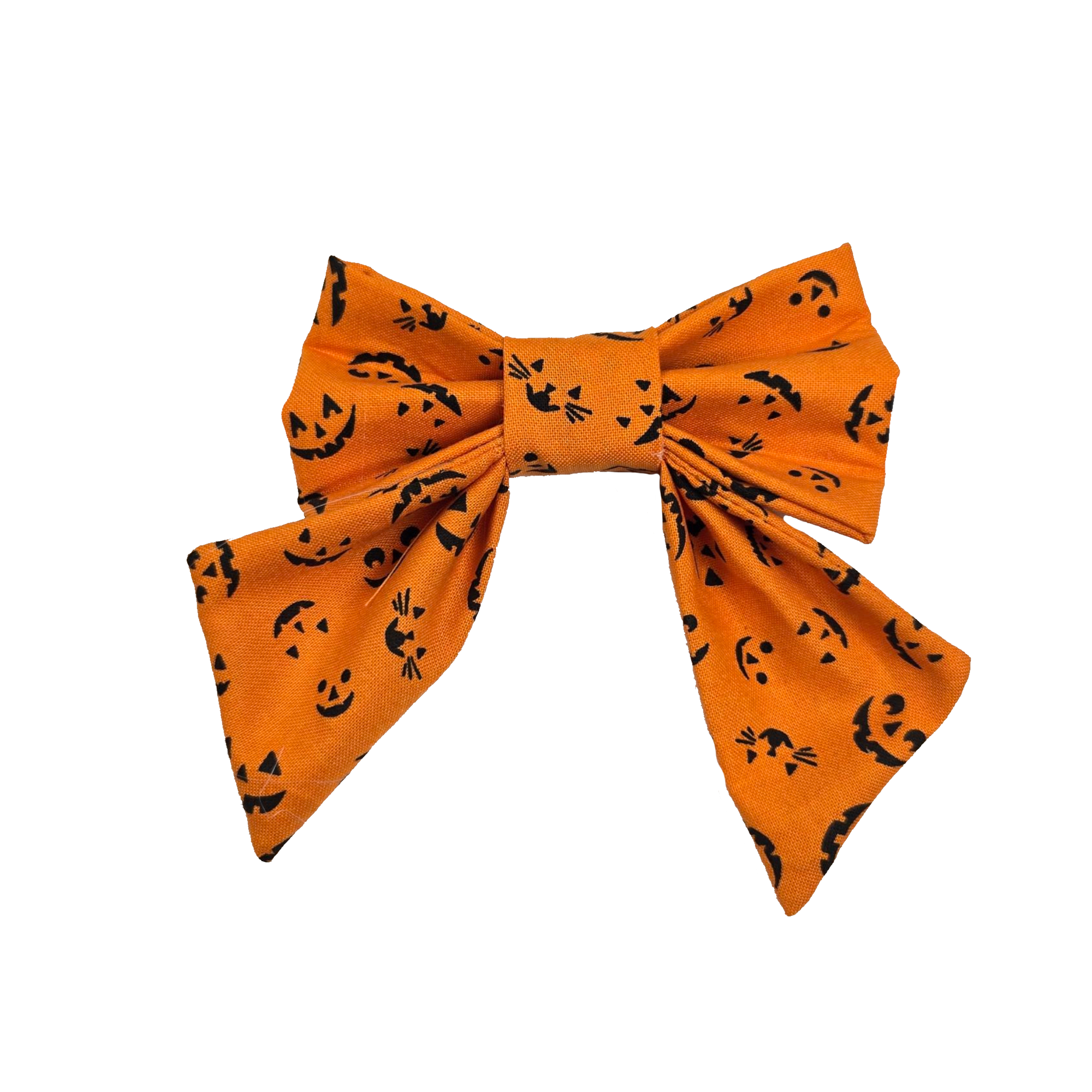 Jack-O-Lantern Sailor Bow - 4"