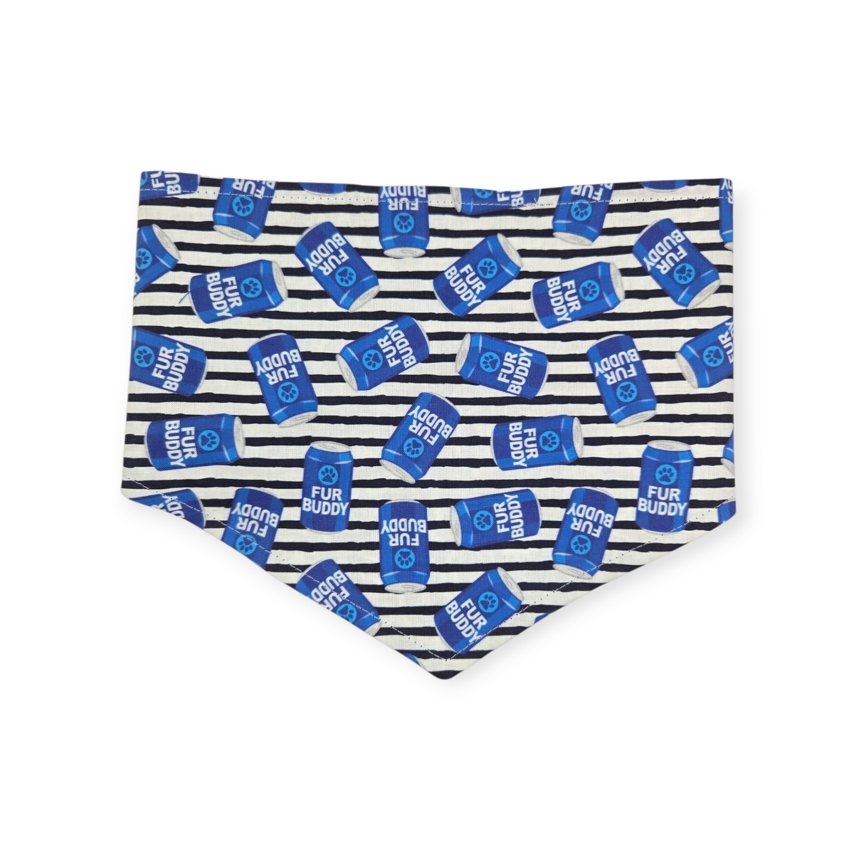 Fur Buddy/Blue Paisley Reversible Tie-on Bandana (Small)