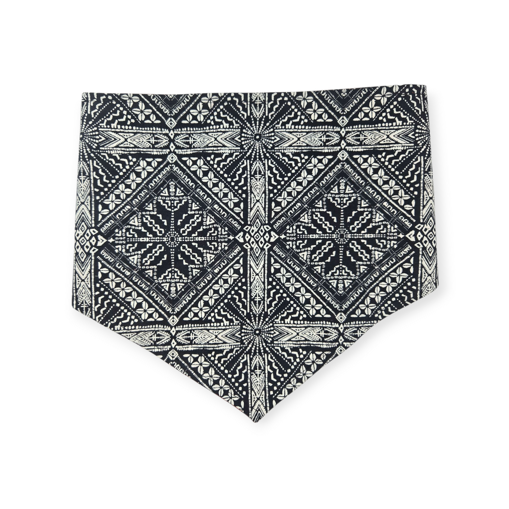 Longhorns/Geo Mosaic Reversible Tie-on Bandana (Small)