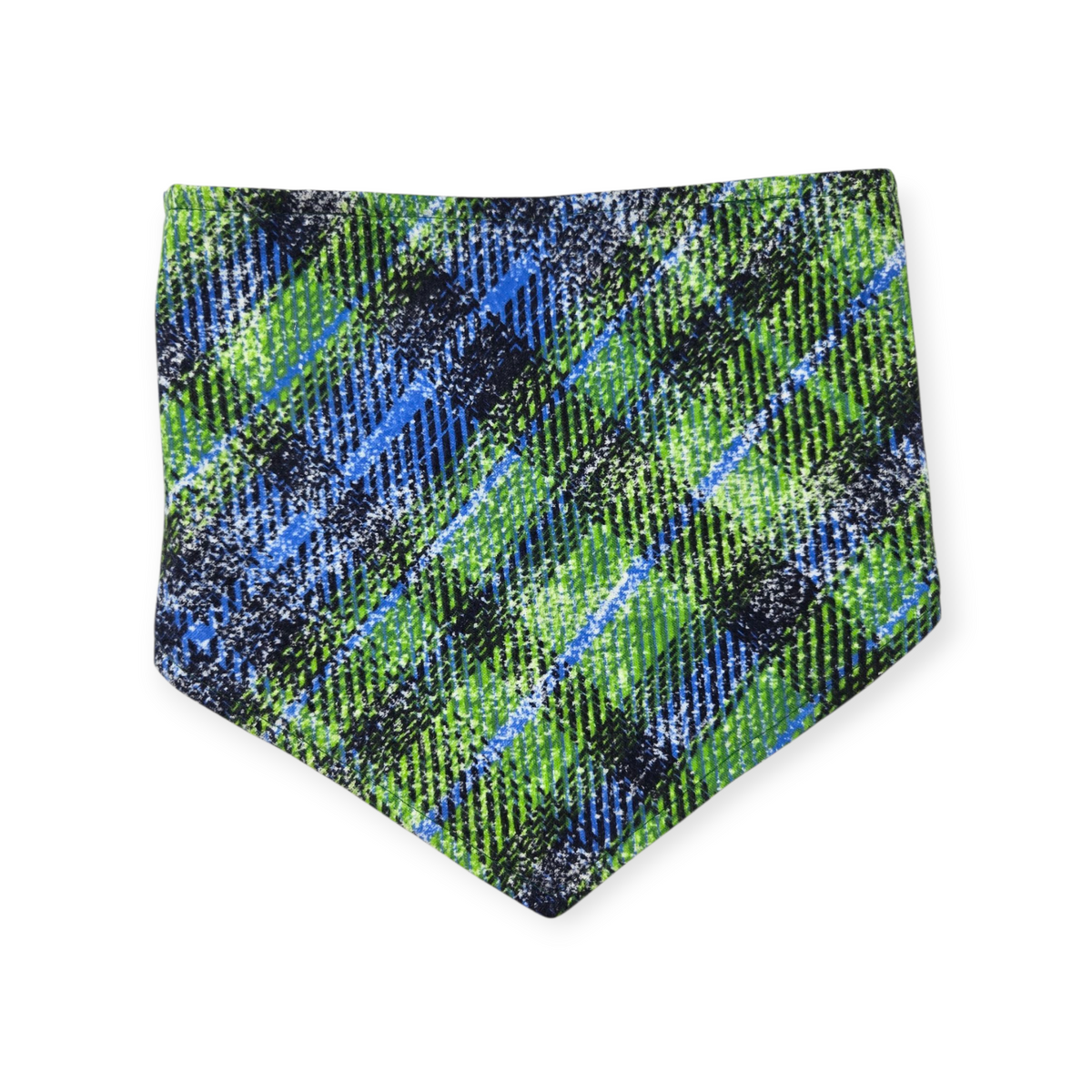 Mavericks/Distressed Plaid Tie-on Bandana (Medium)