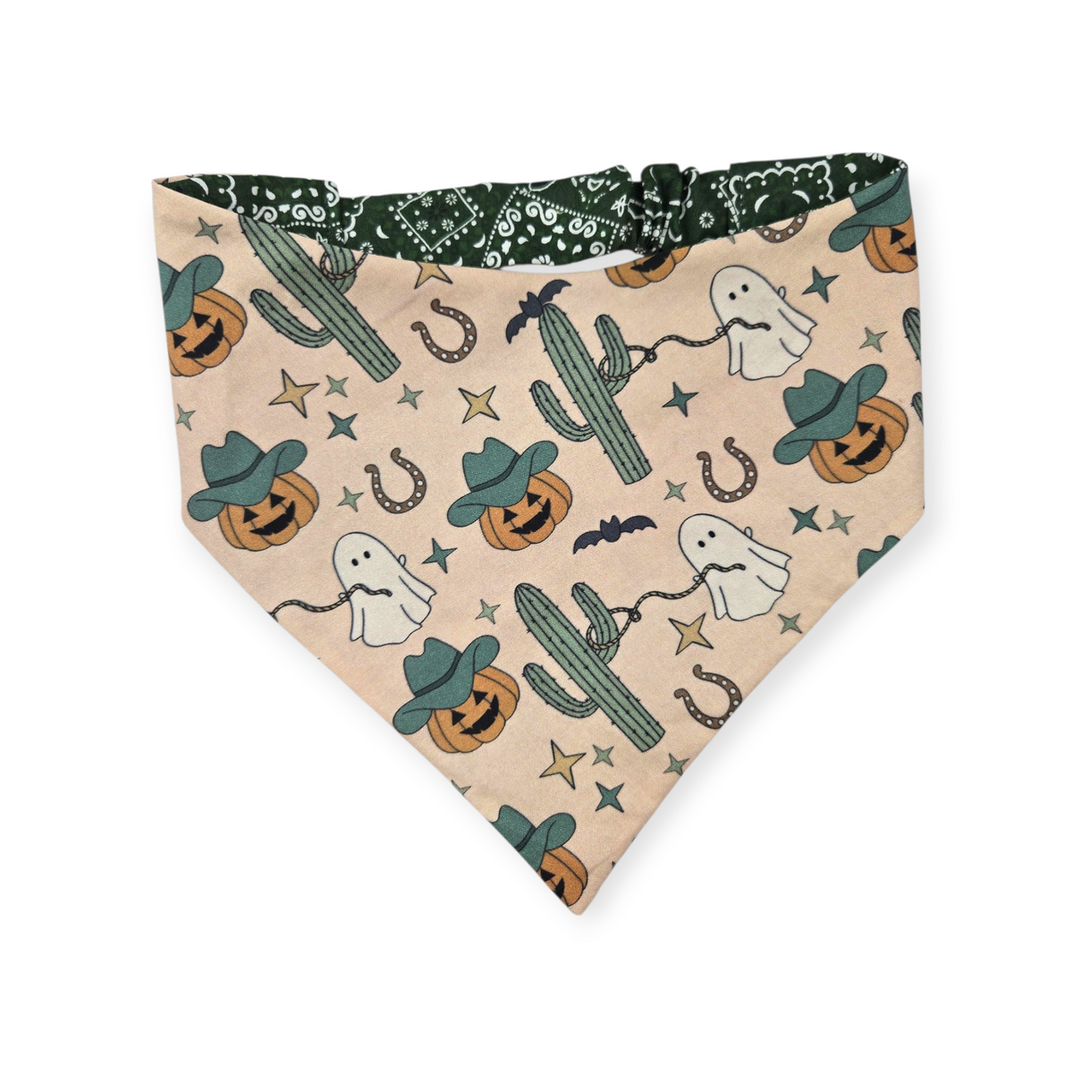 Western Halloween/Hunter Blazin' Slip-on Scrunchie Bandana (Small/Medium)