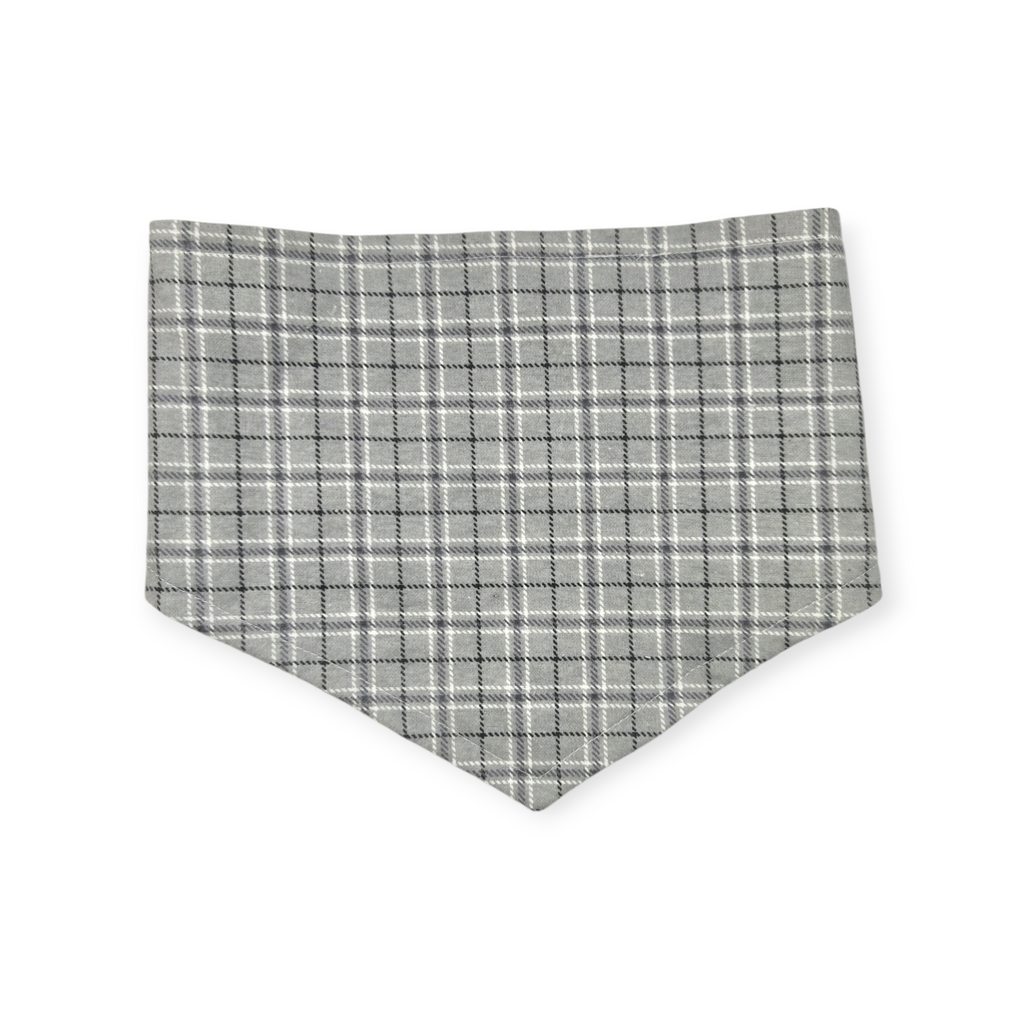 Little Cowboy/Gray Plaid Tie-on Bandana (Medium)