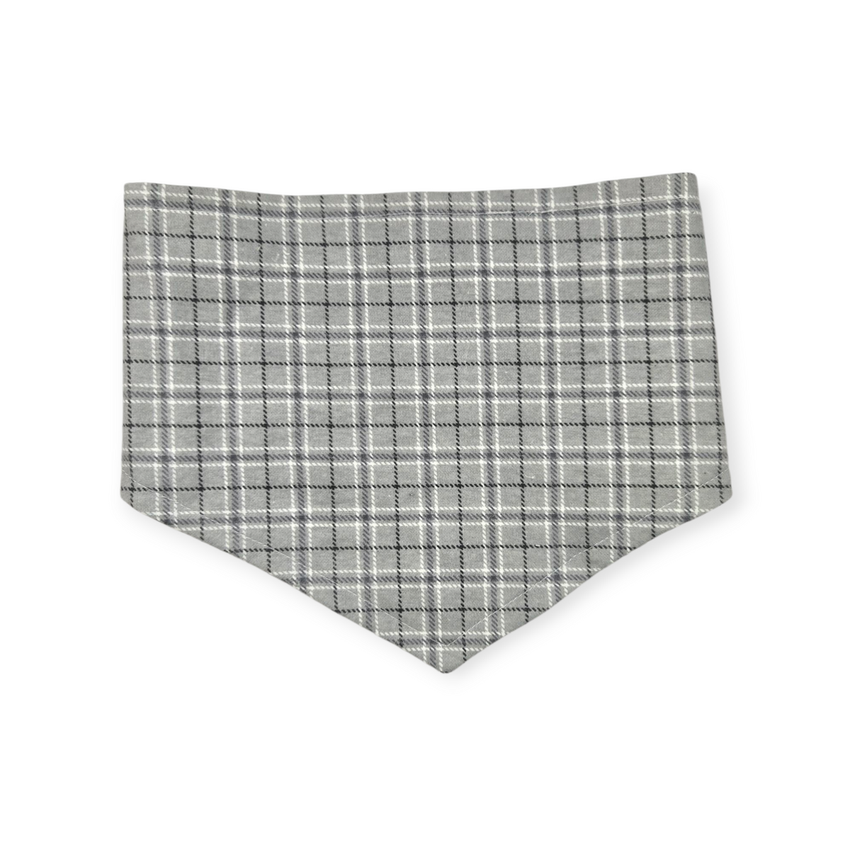 Little Cowboy/Gray Plaid Tie-on Bandana (Medium)