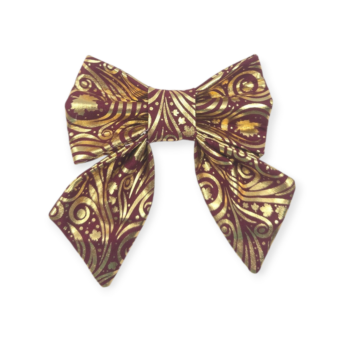 Autumn Swirls Foil Sailor Bow - 4"