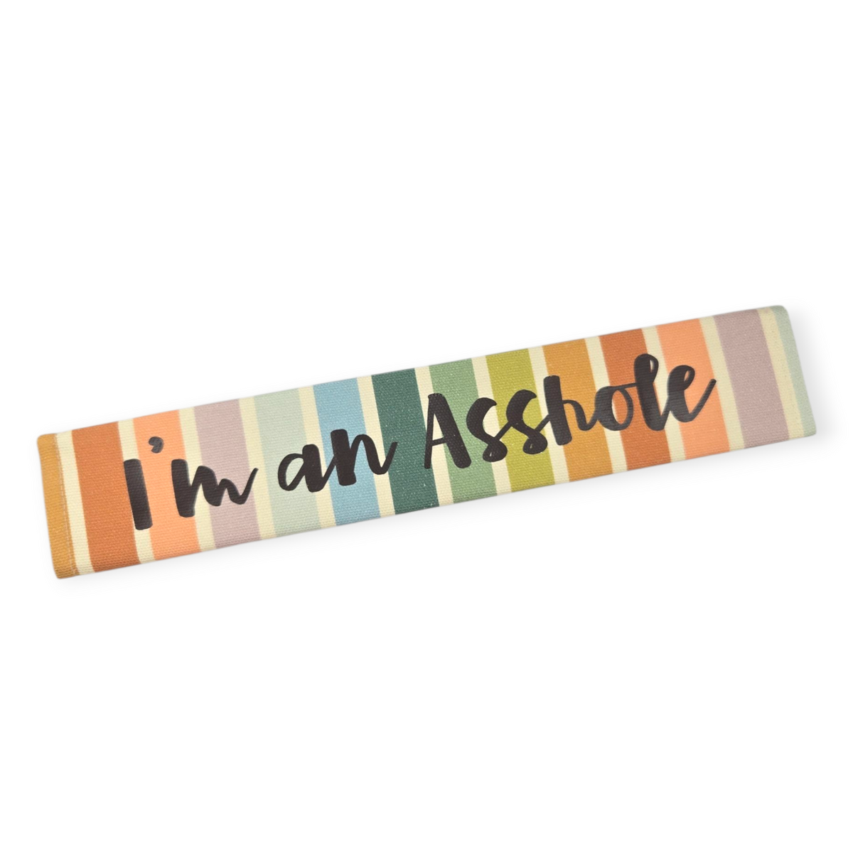 I'm As Asshole (Retro Rainbow Stripes) Leash Sleeve