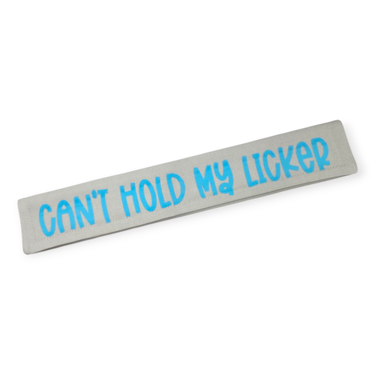 Can't Hold My Licker (Aqua on Gray) Leash Sleeve