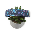 Purple Snowflakes Dog Collar (Large)