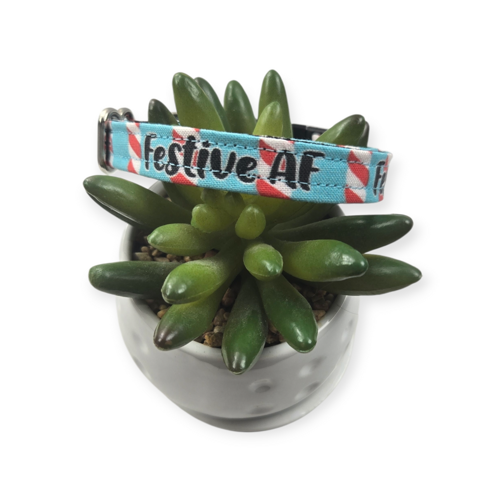 Festive AF Dog Collar (X-Small)