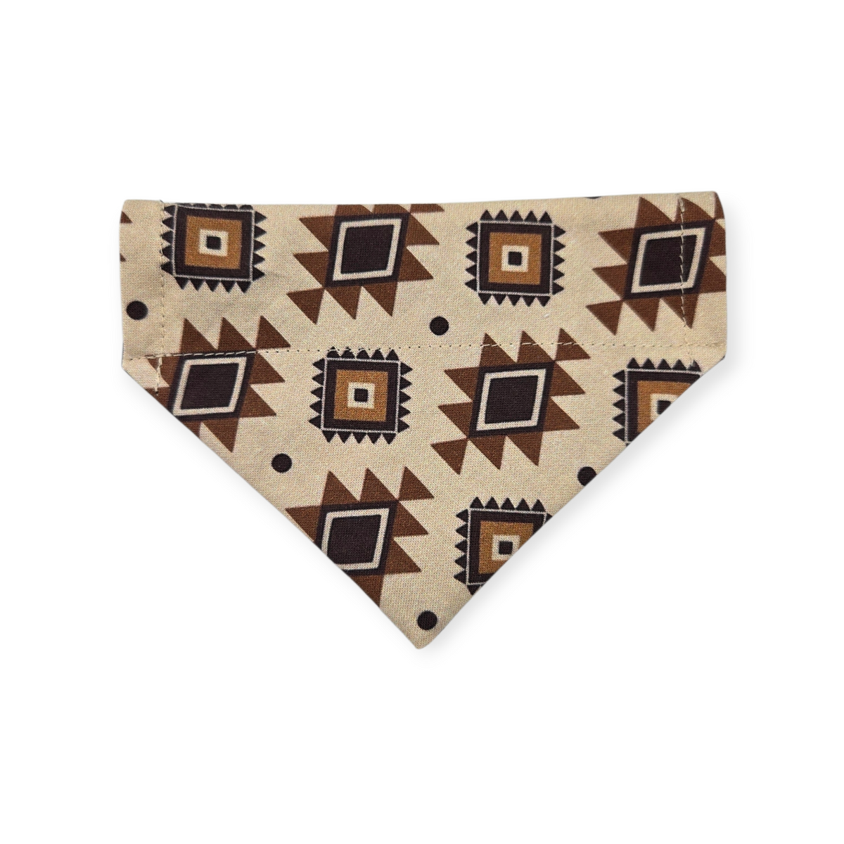 Texas Western Americana/Brown Southwestern Reversible Slide-on Bandana (X-Small)