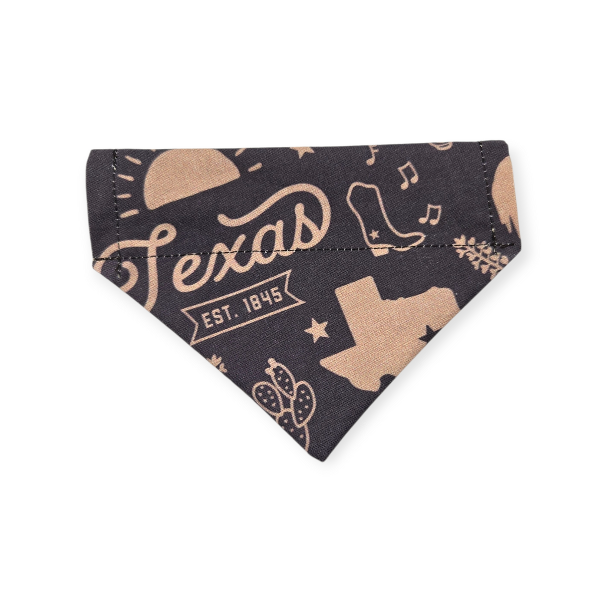 Texas Western Americana/Brown Southwestern Reversible Slide-on Bandana (X-Small)