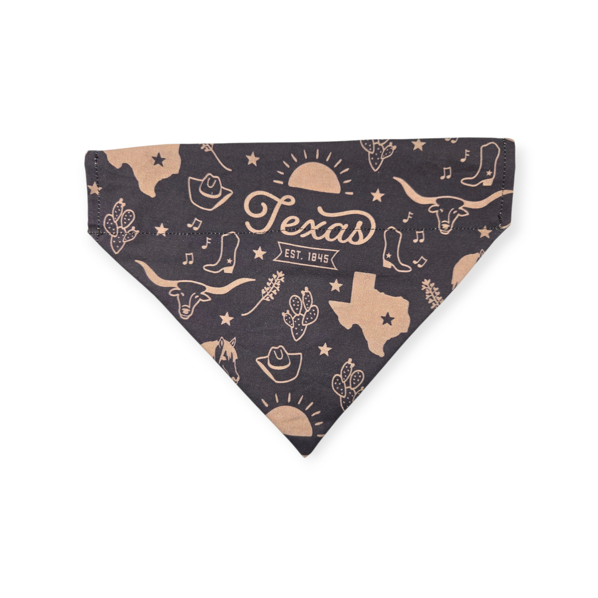 Texas Western Americana/Brown Southwestern Reversible Slide-on Bandana (Medium)