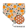 Pumpkin Fall Moon & Stars Boho/Art Deco Palms Reversible Bandana
