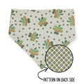Rainbow Shamrock/Green Plaid Reversible Bandana