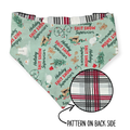 Shit Show Supervisor/Gray Red Cream Plaid Reversible Bandana