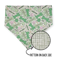 St. Patrick's Day Lucky Dog/Gingham Sage Plaid Reversible Bandana