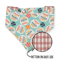 Throw the Ball/Poppy Plaid Reversible Bandana