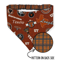 UT Longhorns/Pumpkin Spice Magic Plaid Reversible Slip-on Scrunchie Bandana