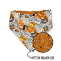 UT Mascot/Rust Orange Paisley Reversible Slip-on Scrunchie Bandana (Medium/Large)